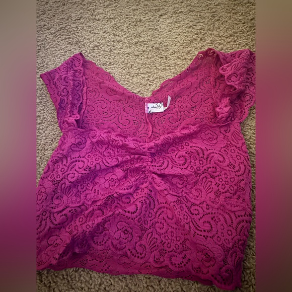 Pink Lace Top